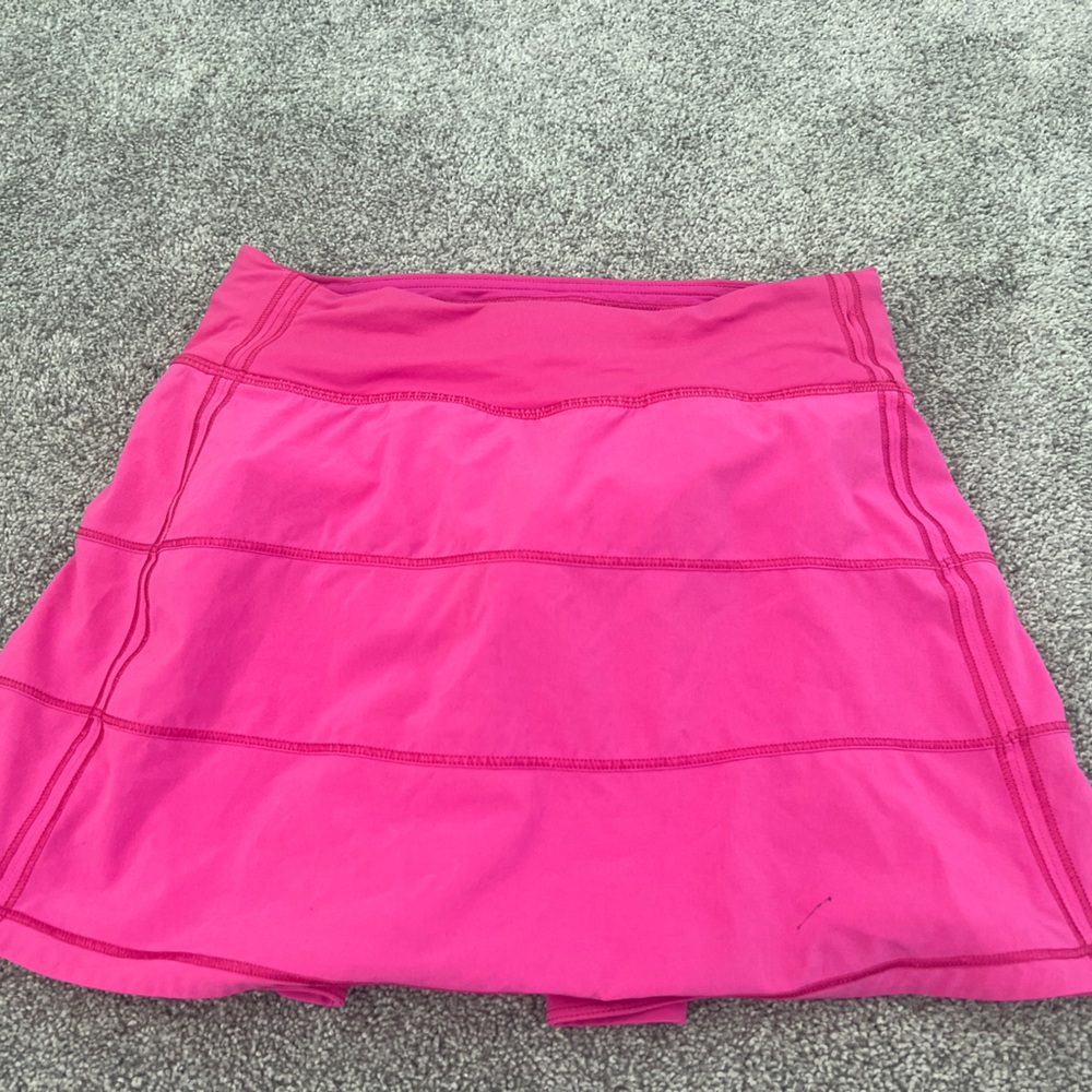 lulu lemon sonic pink pace rival skirt
